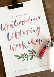 Watercolour Brush Lettering Workshop