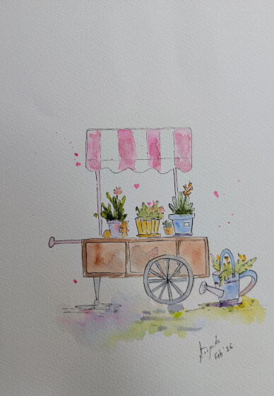 Watercolour Painting Workshop: Brush and Bites