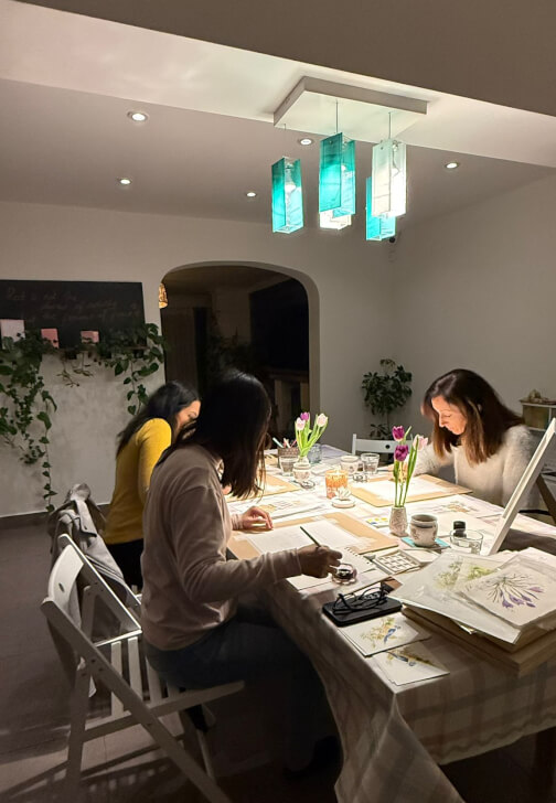 Watercolour Painting Workshop: Brush and Bites