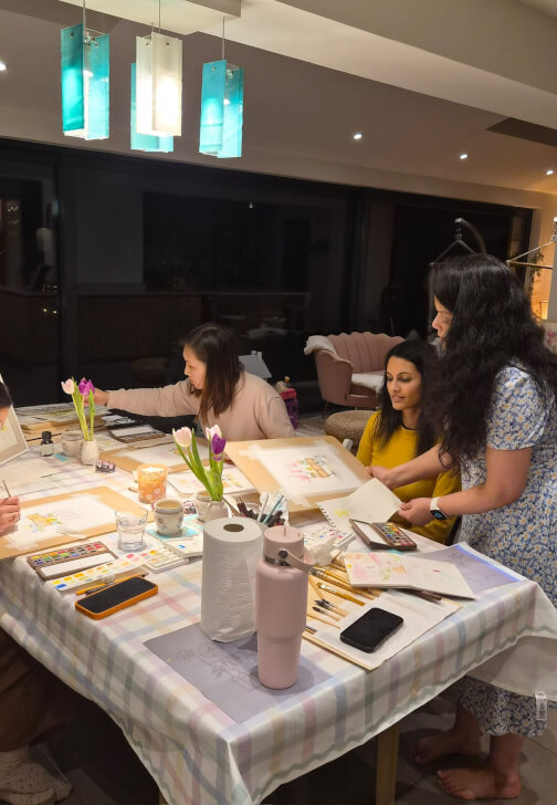 Watercolour Painting Workshop: Brush and Bites