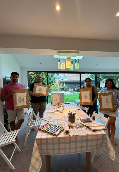 Watercolour Painting Workshop: Brush and Bites