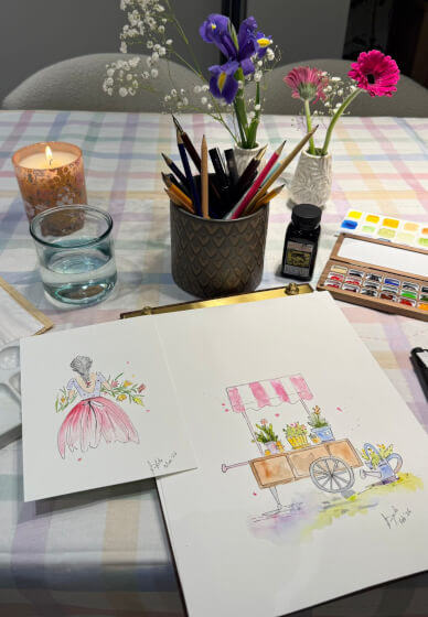 Watercolour Painting Workshop: Brush and Bites