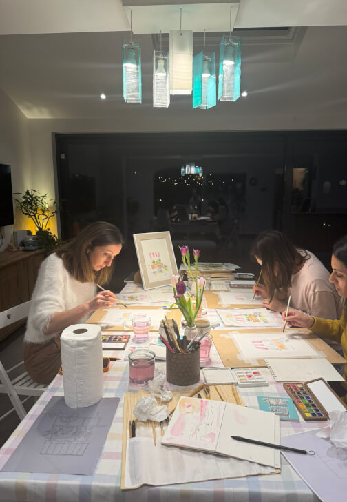 Watercolour Painting Workshop: Brush and Bites