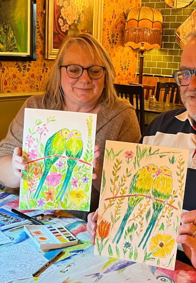 Watercolour Parakeet Painting Workshop
