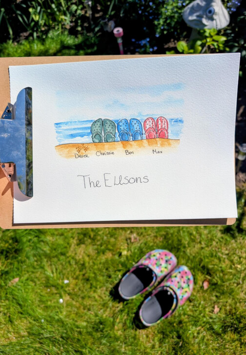 Watercolour Personalised Summer Art Class