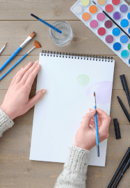 Watercolour Personalised Summer Art Class