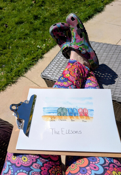 Watercolour Personalised Summer Art Class
