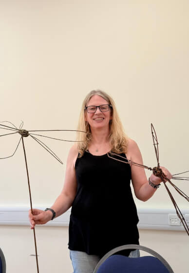 Willow Weaving Bullrushes, Dragonflies and Birdfeeder Workshop