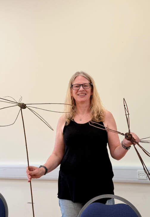 Willow Weaving Bullrushes, Dragonflies and Birdfeeder Workshop