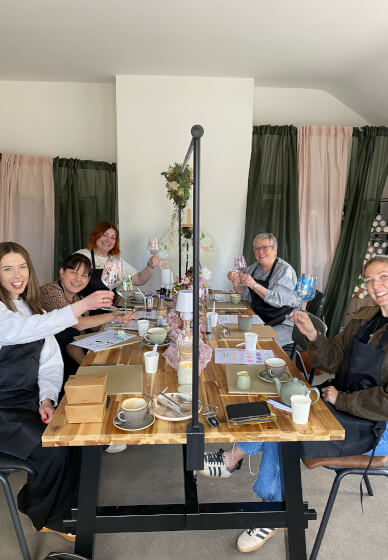 Wine Glass and Bottle Painting Workshop