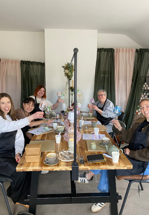 Wine Glass and Bottle Painting Workshop