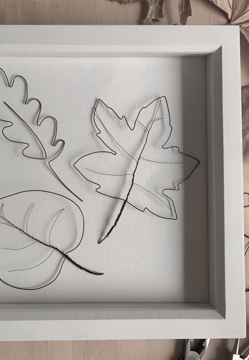 Wire Art Leaves in a Frame Workshop