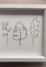Wire Art Leaves in a Frame Workshop