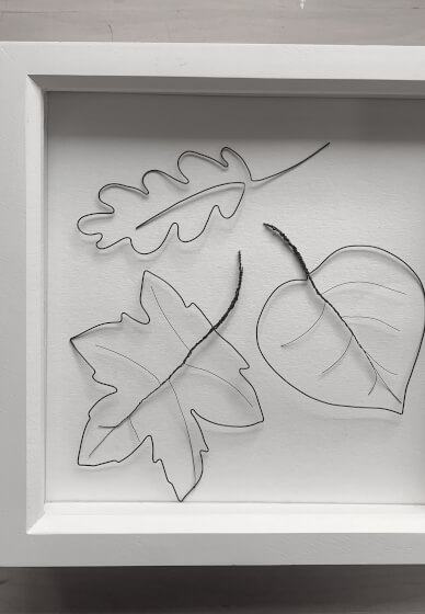 Wire Art Leaves in a Frame Workshop