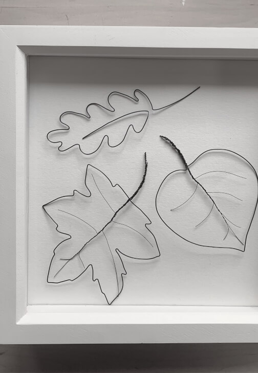 Wire Art Leaves in a Frame Workshop