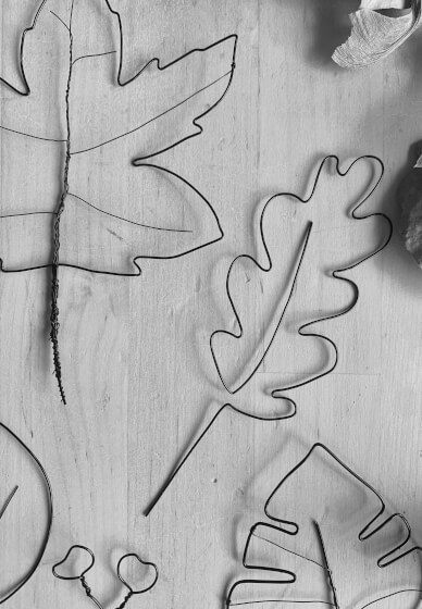 Wire Art Leaves in a Frame Workshop