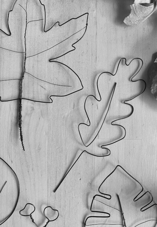 Wire Art Leaves in a Frame Workshop