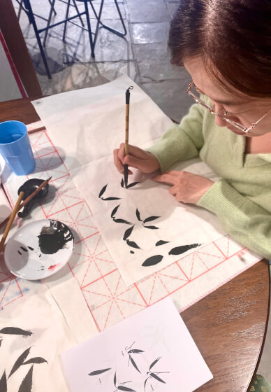 Wisteria and Birds: Traditional Chinese Ink Painting Workshop