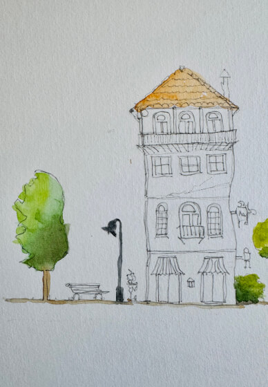Wonky, Whimsical House Painting