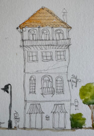 Wonky, Whimsical House Painting