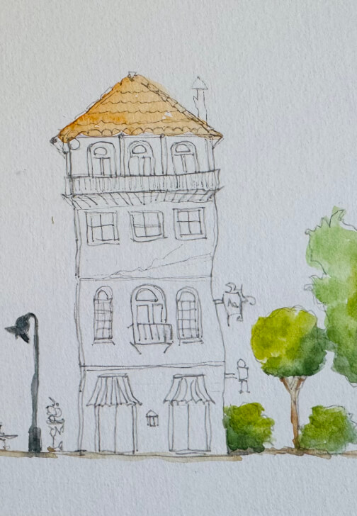 Wonky, Whimsical House Painting