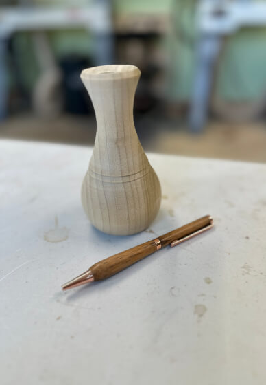 Woodturning Workshop: Make a Bud Vase and Wooden Pen