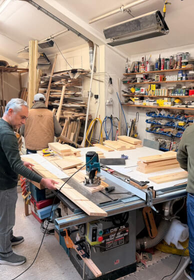 Woodworking Class: Ladder Shelf
