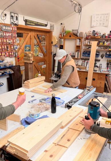 Woodworking Class: Ladder Shelf