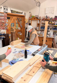 Woodworking Class: Ladder Shelf