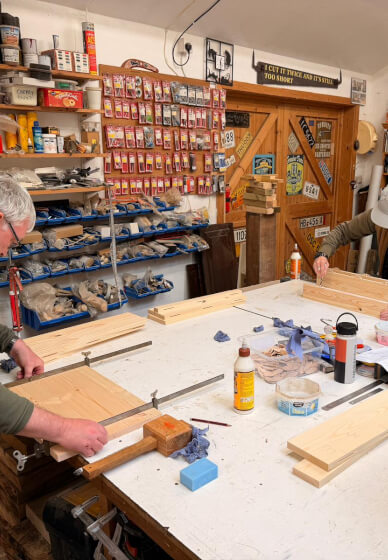 Woodworking Class: Ladder Shelf