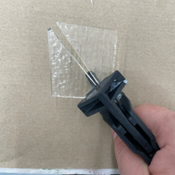 3 - Practice cutting glass