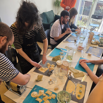 Ravioli Pasta Cutting