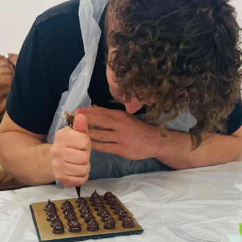 Pipe the Ganache