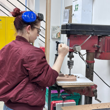 Drill the handle