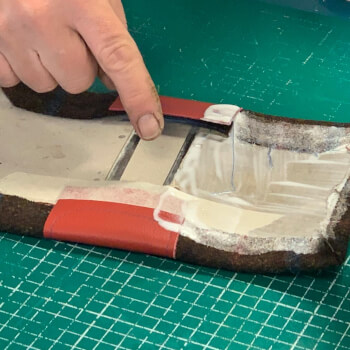 Gluing end papers 