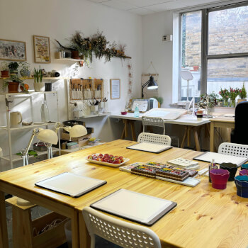 Paintting in a Real Artist Studio