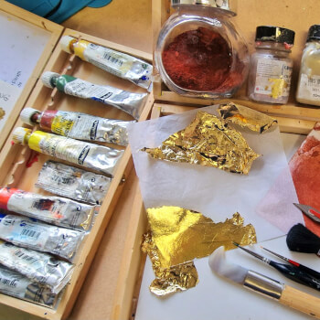 Materials, Tools & Pigments – Then & Now