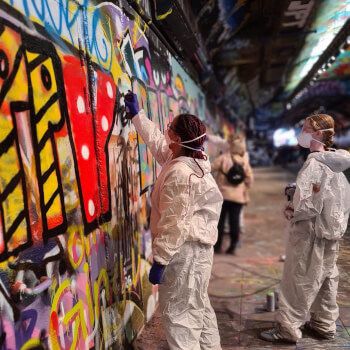 Graffiti in Leake Street