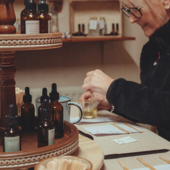 Combine oils and make your solid perfume