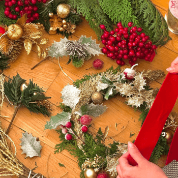 Top off your Christmas wreath with a beautiful bow