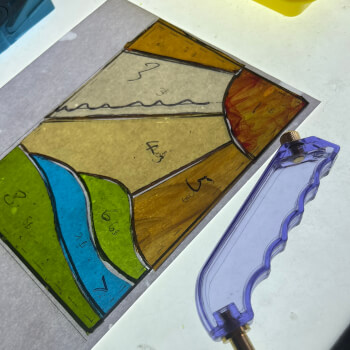 Cutting the glass