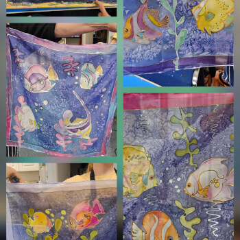 The cold Batik technique
