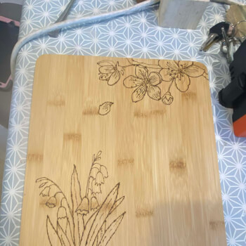 Pyrography workshop with Beehive Wellbeing 