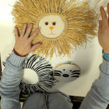 Create a Textured Raffia Lion Mane