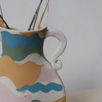 Or turn your patterned slab into a vase!