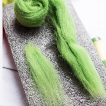 Start needle felting