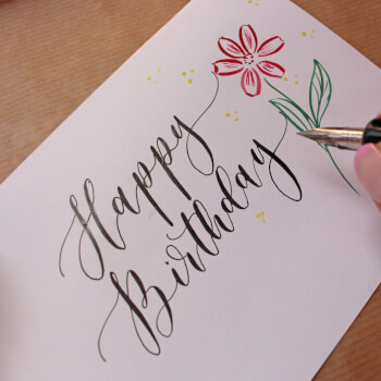 Create your own hand-lettered greeting cards and gift tags to take home.