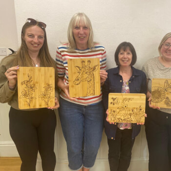 Pyrography workshop with Beehive Wellbeing 