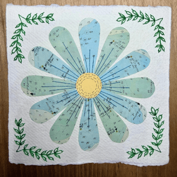 Sew into your collage