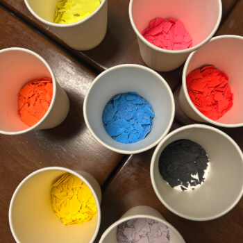 STEP 2 — MIX, COLOUR & ADD CHIPS
